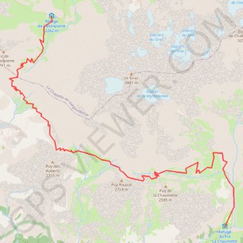 Tour du vieux chaillol - Etape 2 GPS track, route, trail