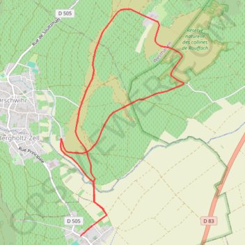 Circuit du Bollenberg GPS track, route, trail