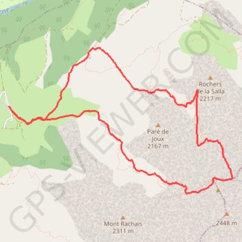 Trou de la Mouche GPS track, route, trail