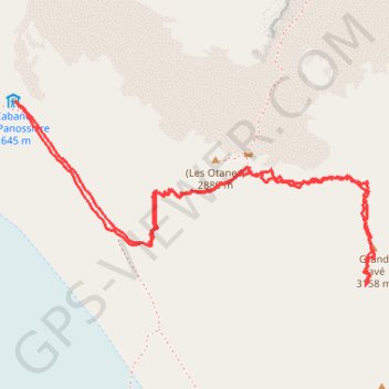 Cabane de F.X. Bagnoud Panossière - Grand Tavé GPS track, route, trail