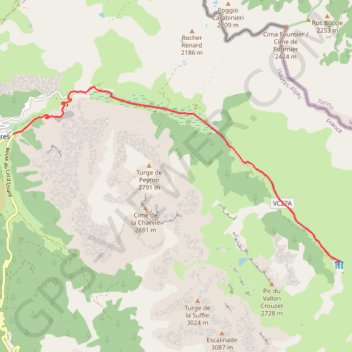 Cervières - Refuge des fonds de Cervieres GPS track, route, trail