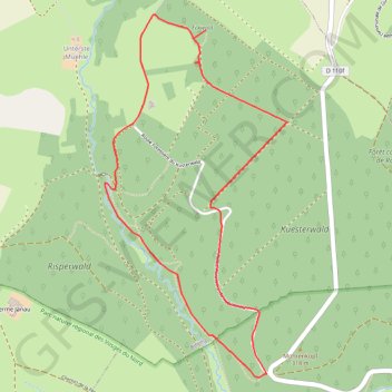 Circuit du Gros Chêne de Bining - Montbronn GPS track, route, trail