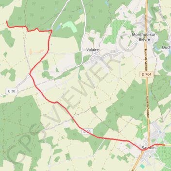 Sambin -Chaumont OpenRunner GPS track, route, trail