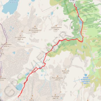 LACS DE BATCRABERE GPS track, route, trail
