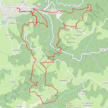 Patrice BOUTET 2022-04-18 reco trail Améthyste 2022 sur parcours 2017 GPS track, route, trail