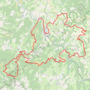 Gorges de l'Allier - Tour du Langeadois GPS track, route, trail