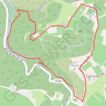 Autour du Duc (46700 Floressac) GPS track, route, trail