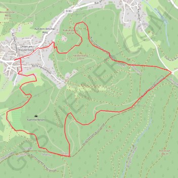 Sentier à Soucht GPS track, route, trail