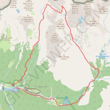 Tour du Pelago - Mercantour GPS track, route, trail