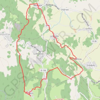 Balade entre plateaux, sucs et bassins du Velay GPS track, route, trail
