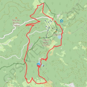 L'Auberge du Rouge Gazon GPS track, route, trail