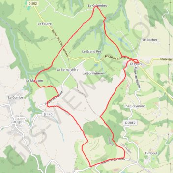 Le Pilon (69) GPS track, route, trail