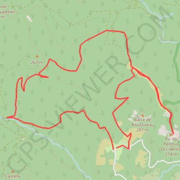 La barre de Roussivau GPS track, route, trail