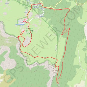 Font d'Urle, karst et Gagère (Vercors) GPS track, route, trail