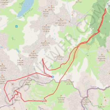 Raid mont thabord GPS track, route, trail