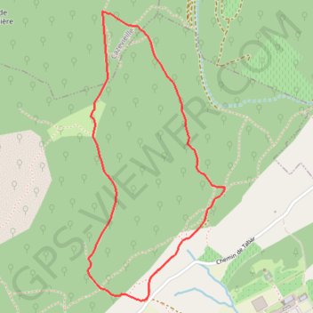 Le sentier du bois de Lèque GPS track, route, trail