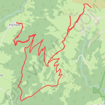 FR73M-Ste_Reine-Précherel_Plan_Molard -17k-1242+-T GPS track, route, trail