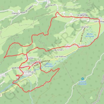 Trail du Bourget GPS track, route, trail