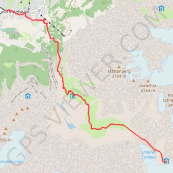 Grindelwald - Schreckhornhütte GPS track, route, trail