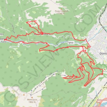 Croppo - 44.3 km GPS track, route, trail