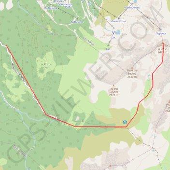 Cime de la Jasse GPS track, route, trail