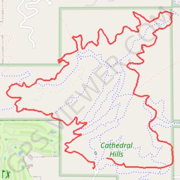 Cathedral Hills GPS track, route, trail
