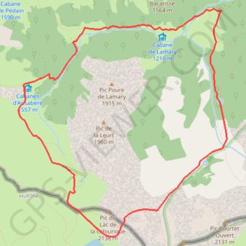 Circuit d'Ansabère GPS track, route, trail
