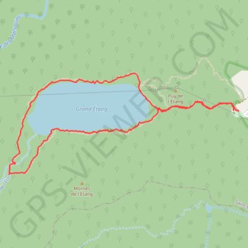 🚶 Trace ,boucle du Grand-Etang GPS track, route, trail