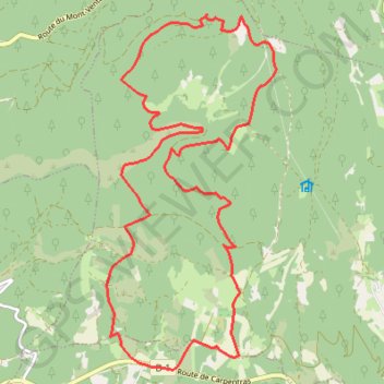 Les Abeilles - La forêt de Sault GPS track, route, trail