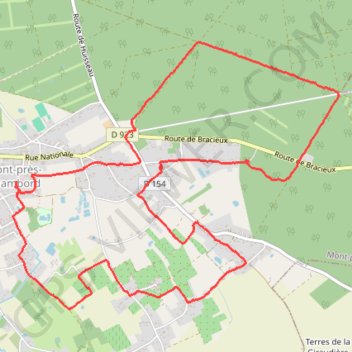 Rando Mont-près-Chambord GPS track, route, trail