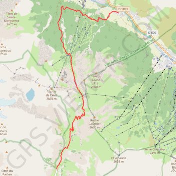 Des Guibertes à Chambran GPS track, route, trail