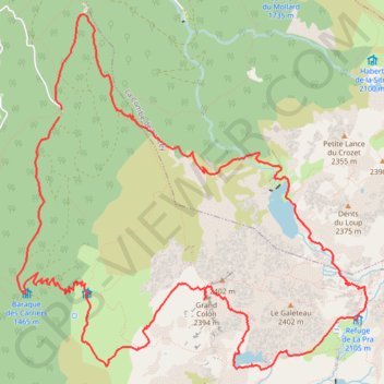 Grand Colon en boucle (Belledonne) GPS track, route, trail