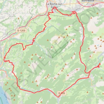 Dag 1: Villaz, Ollières, Fleuries GPS track, route, trail
