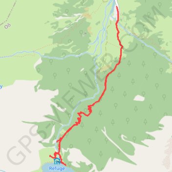 Vers le lac d'Oô GPS track, route, trail