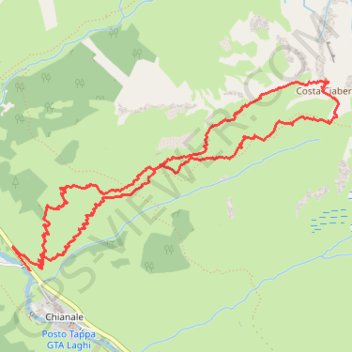 Costa Ciabert GPS track, route, trail