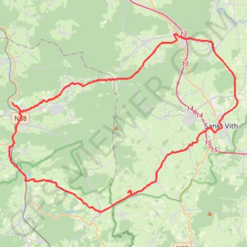 Saint-Vith GPS track, route, trail