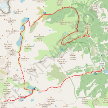 Rando Merveilles GPS track, route, trail