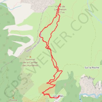 Cime de Lancheton GPS track, route, trail