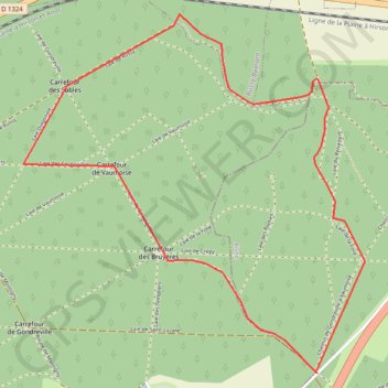 Les bruyères de Gondreville GPS track, route, trail