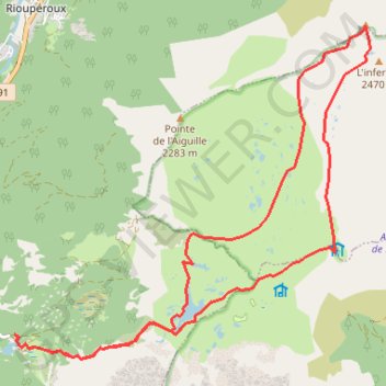 Le Grand Galbert en boucle par Le Lac Fourchu GPS track, route, trail