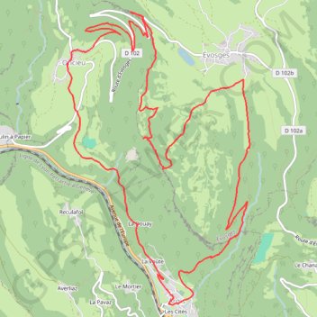 Argis Evosges Oncieu GPS track, route, trail