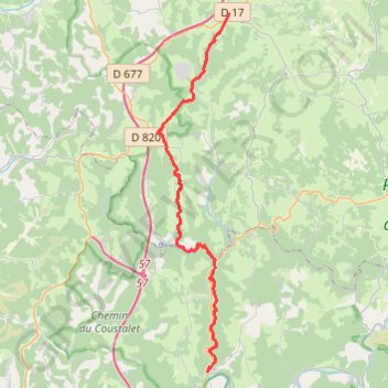 La Via Arverna (Labastide-Murat - Vers) GPS track, route, trail