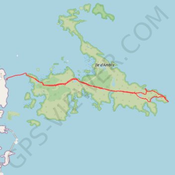 Ile d'Ambre GPS track, route, trail