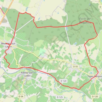 Côteaux du Layon - Layon Bonnezeaux GPS track, route, trail