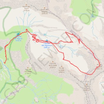 Pic de la Géla GPS track, route, trail