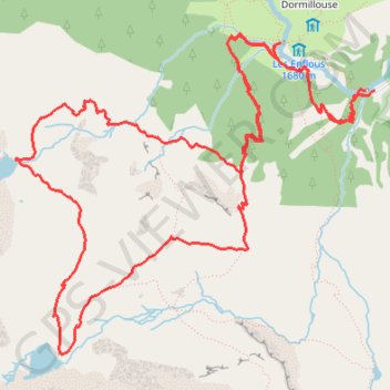 Vallouise - Pelvoux, Lacs Palluel et Faravel GPS track, route, trail