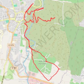 Les gorges d'alzon - Uzes GPS track, route, trail