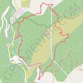 Pointe de Clamia GPS track, route, trail