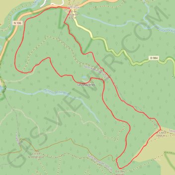 Le Cayla GPS track, route, trail