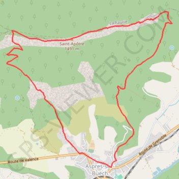La crête de Saint-Apôtre GPS track, route, trail